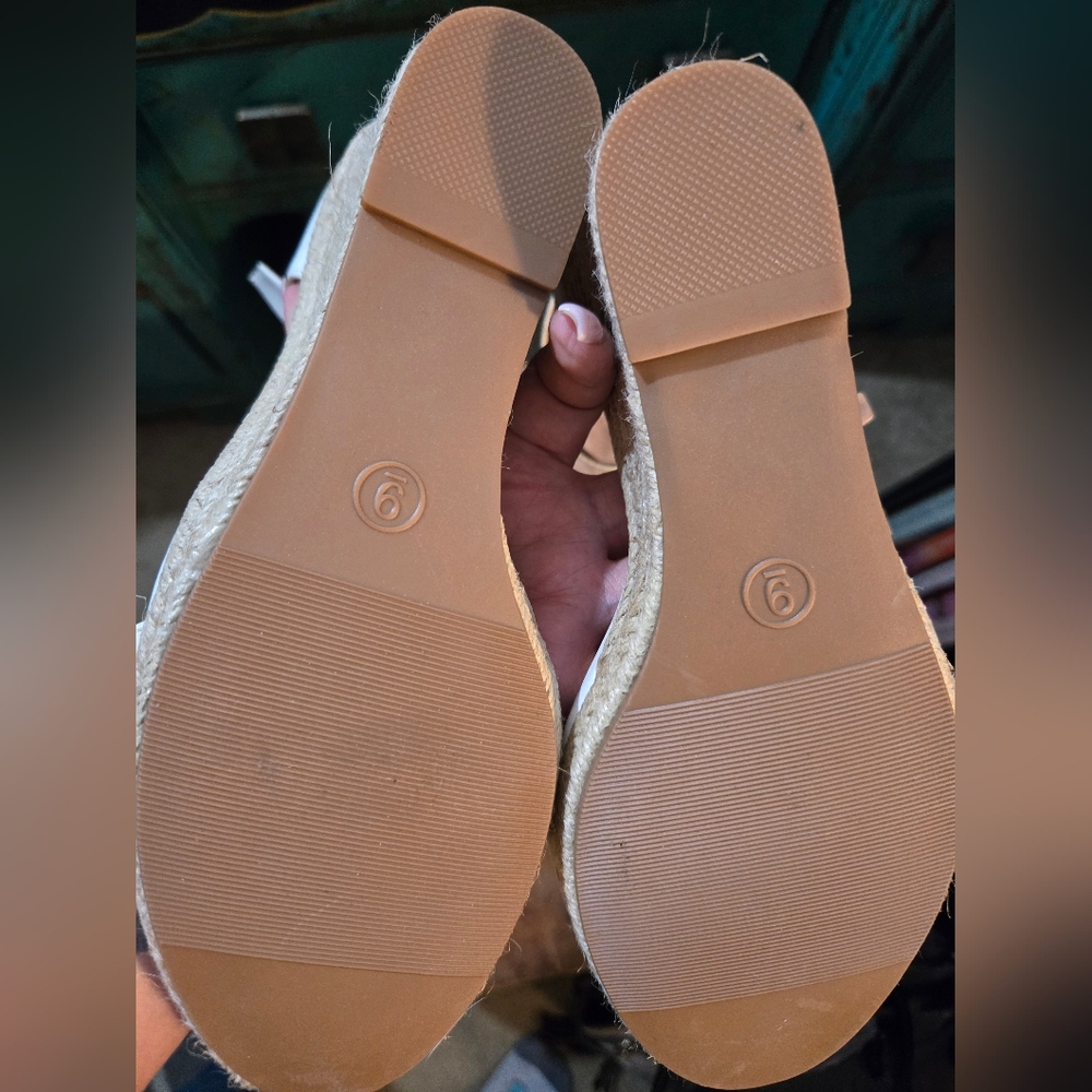 White Wedge Sandals - Picture 3 of 3